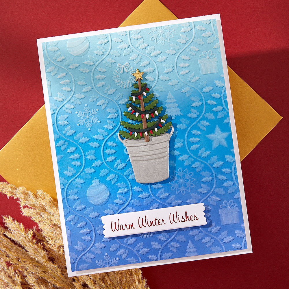 Country Christmas 3D Embossing Folder by Annie Williams