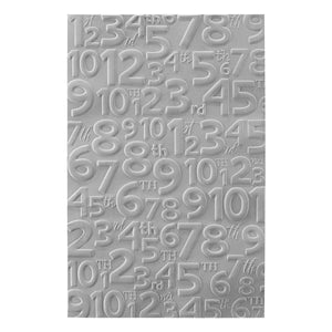 Classic Pooh Birthday Numbers 3D Embossing Folder