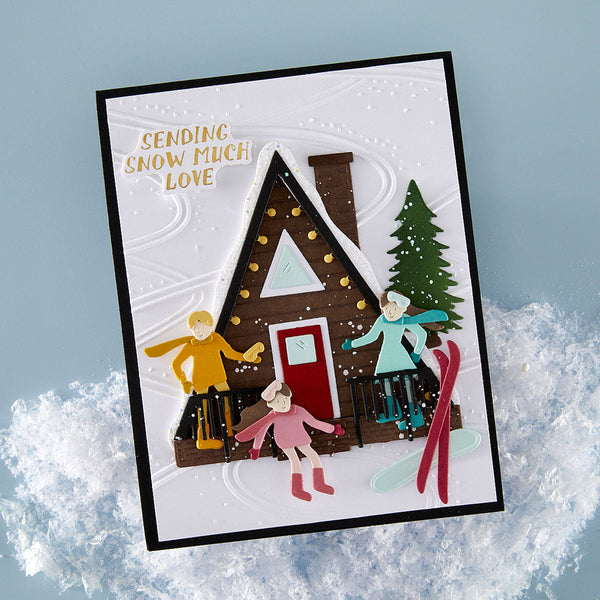 Ski-son's Greetings Dies and 3D Folder Bundle by Simon Hurley