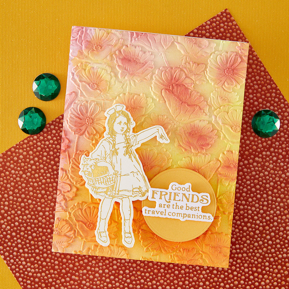 Field of Poppies 3D Embossing Folder & Die Set by Graphic 45