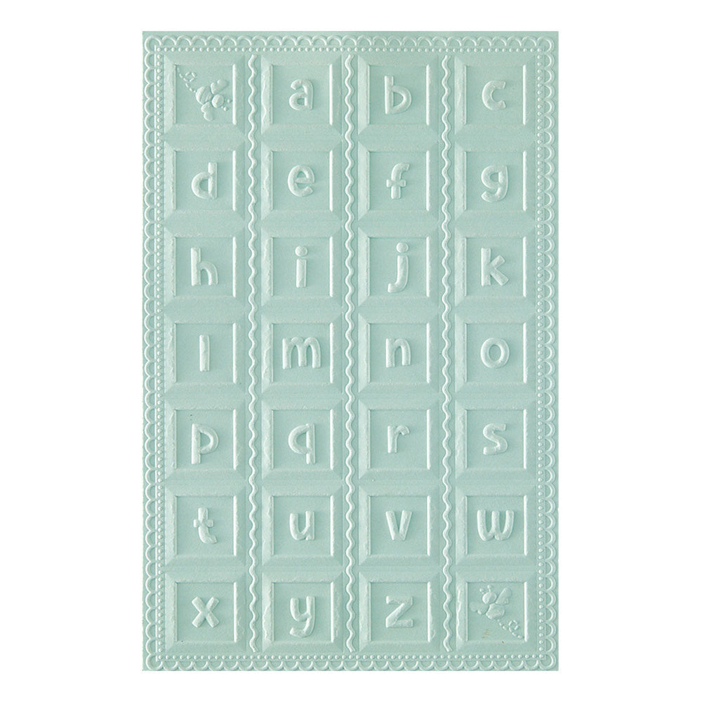 Classic Pooh Baby Blocks 3D Embossing Folder with Simple Stories