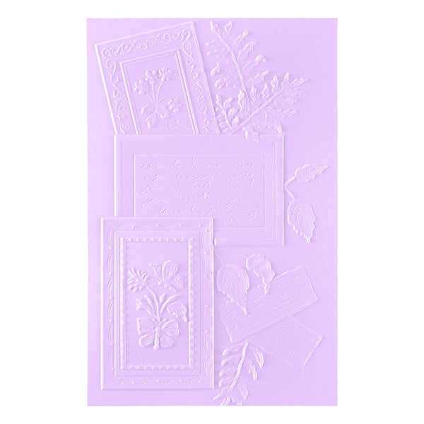 Ode to a Poet 3D Embossing Folder by Susan Tierney-Cockburn
