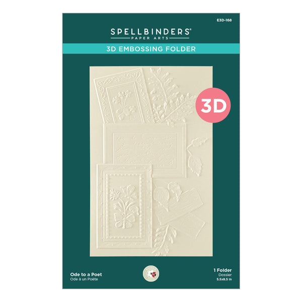 Ode to a Poet 3D Embossing Folder by Susan Tierney-Cockburn
