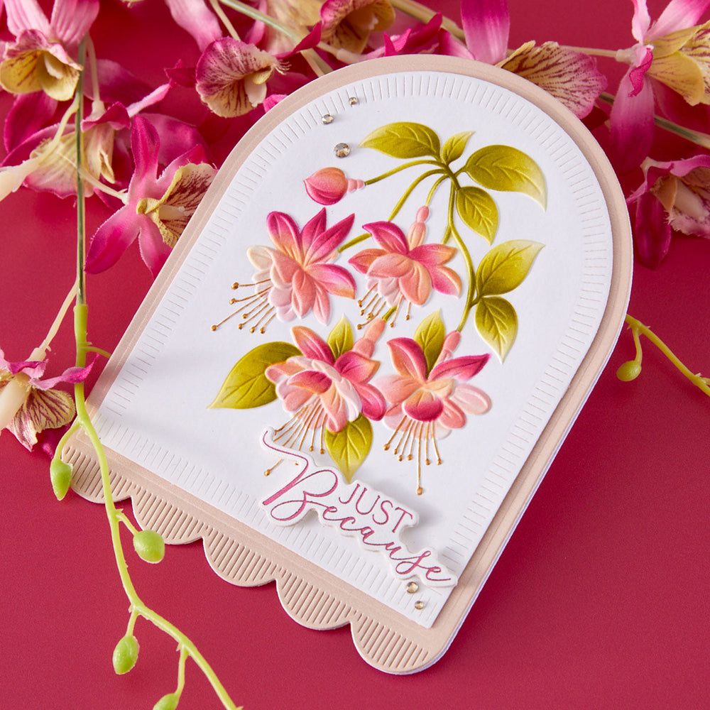 Magical Fuchsia 3D Embossing Folder by Alex Syberia Designs