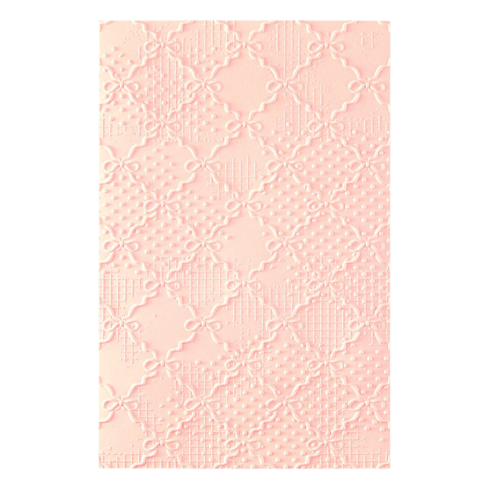 Ribbons & Seams 3D Embossing Folder by Frank Garcia