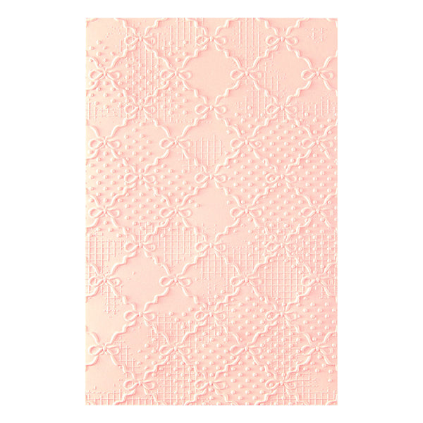 Ribbons & Seams 3D Embossing Folder by Frank Garcia