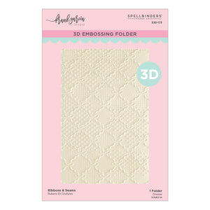 Ribbons & Seams 3D Embossing Folder by Frank Garcia