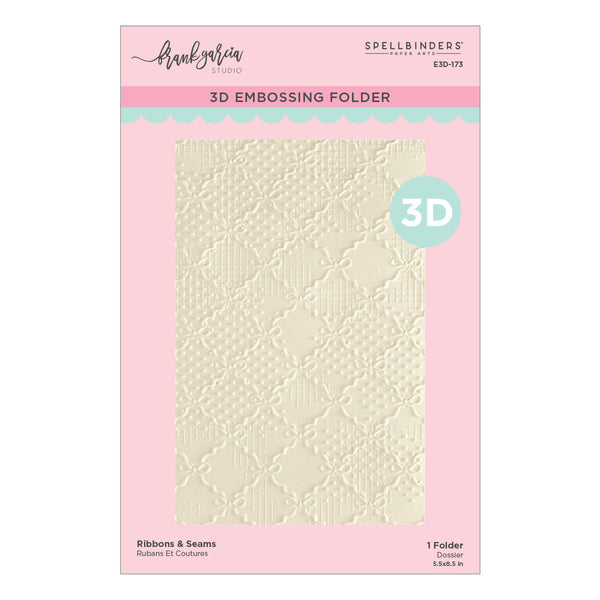 Ribbons & Seams 3D Embossing Folder by Frank Garcia