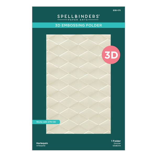 Harlequin 3D Embossing Folder