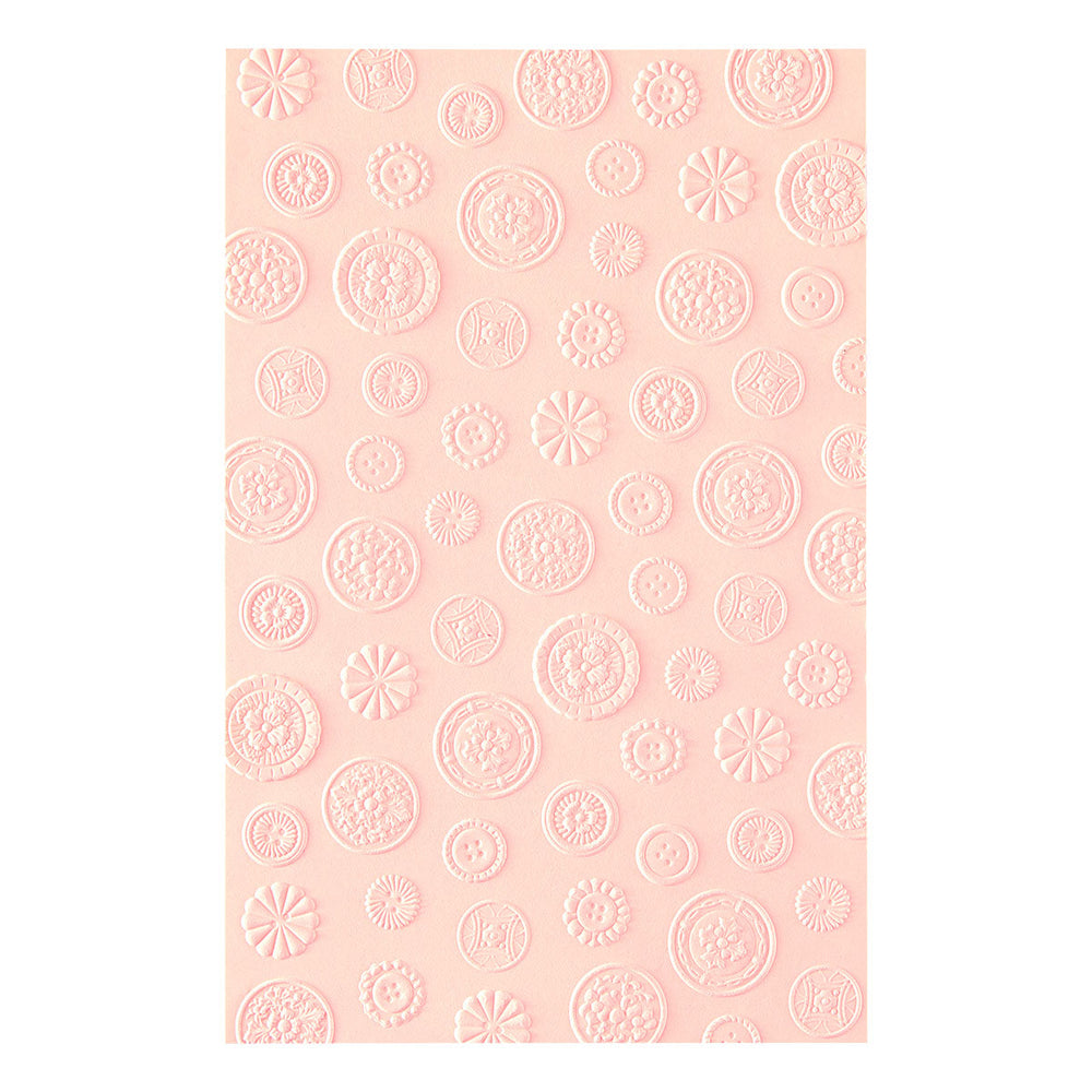 Haberdashery Buttons 3D Embossing Folder by Frank Garcia