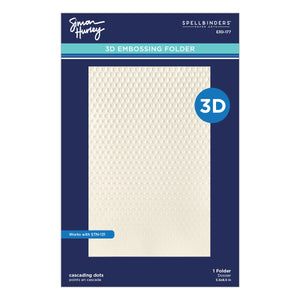 Cascading Dots 3D Embossing Folder and Stencil Bundle by Simon Hurley