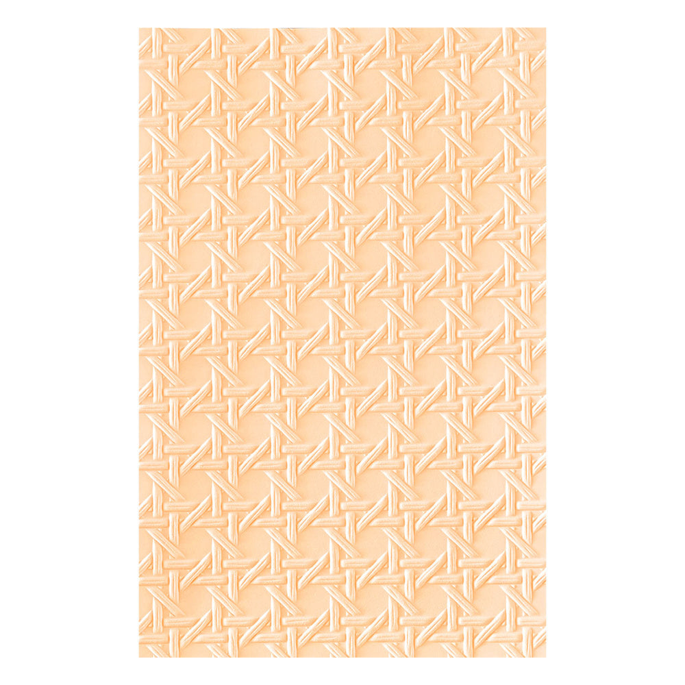 Rattan Cane 3D Embossing Folder by Simon Hurley