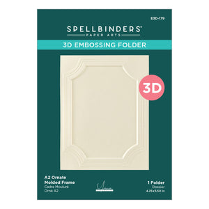 A2 Ornate Molded Frame 3D Embossing Folder by Yana Smakula