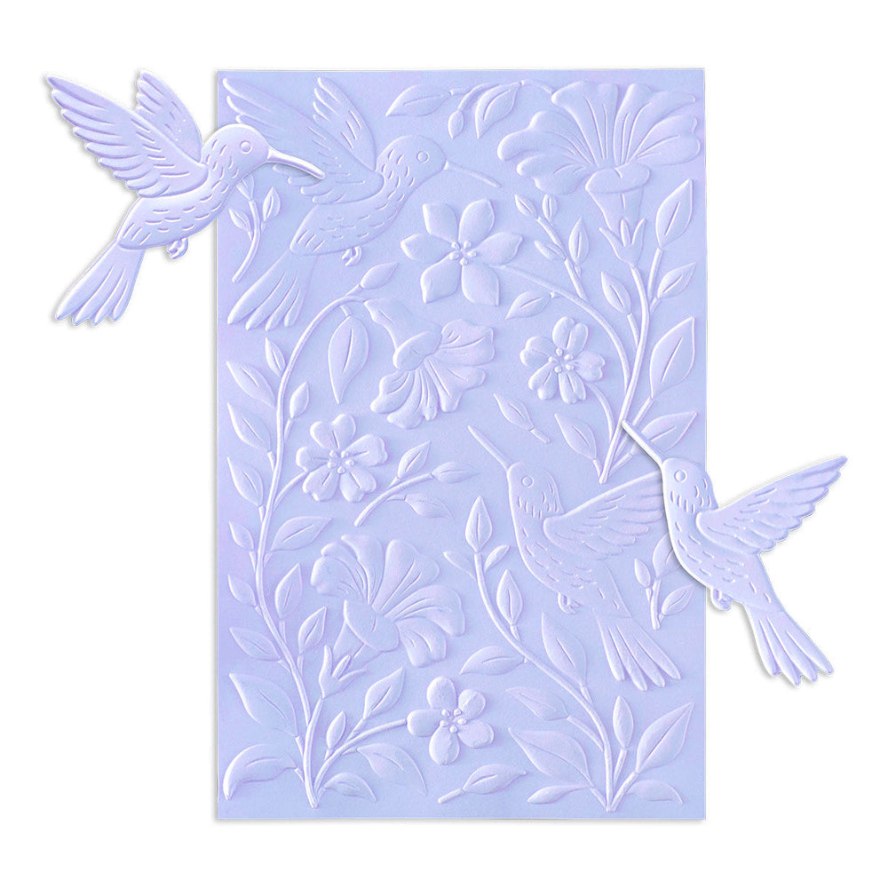 Hummingbird Garden 3D Embossing Folder & Die Set by Simon Hurley