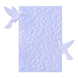 Hummingbird Garden 3D Embossing Folder & Die Set by Simon Hurley