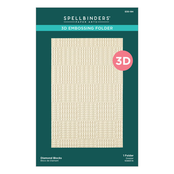 Diamond Blocks 3D Embossing Folder
