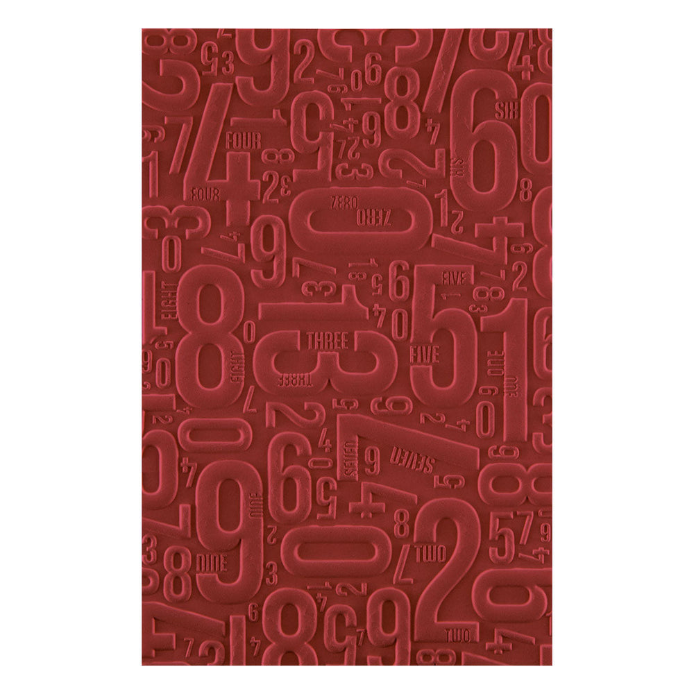 Number Field 3D Embossing Folder by Esther Glas