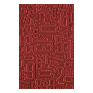 Number Field 3D Embossing Folder by Esther Glas