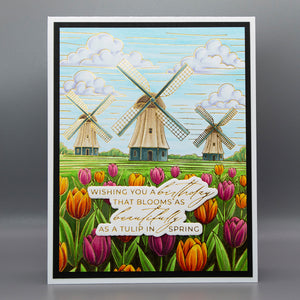 Bouquet of Hugs Sentiments Press + Foil Plate & Die Set by Yana Smakula