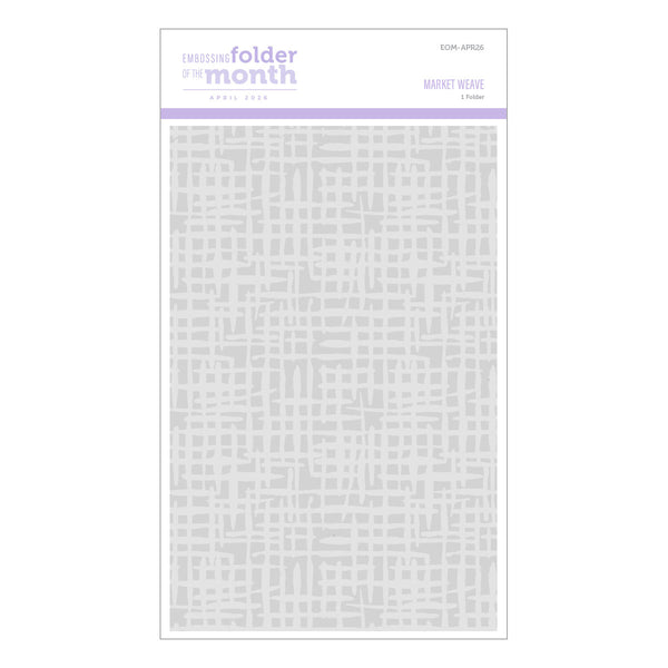 Market Weave- Embossing Folder of the Month