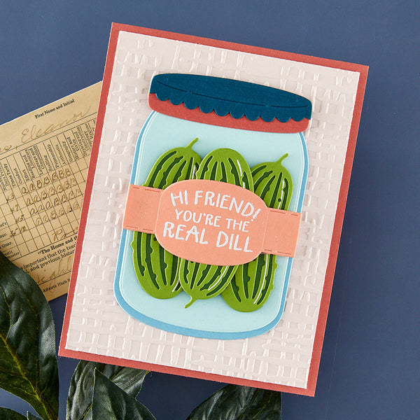 Market Weave- Embossing Folder of the Month