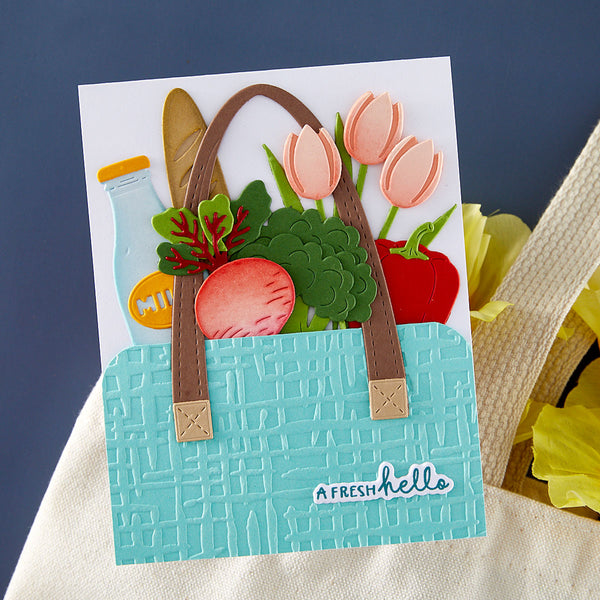 Market Weave- Embossing Folder of the Month