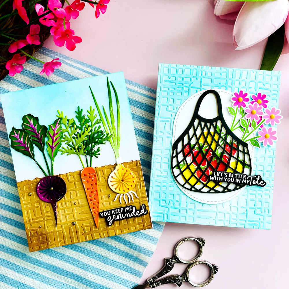 Market Weave- Embossing Folder of the Month
