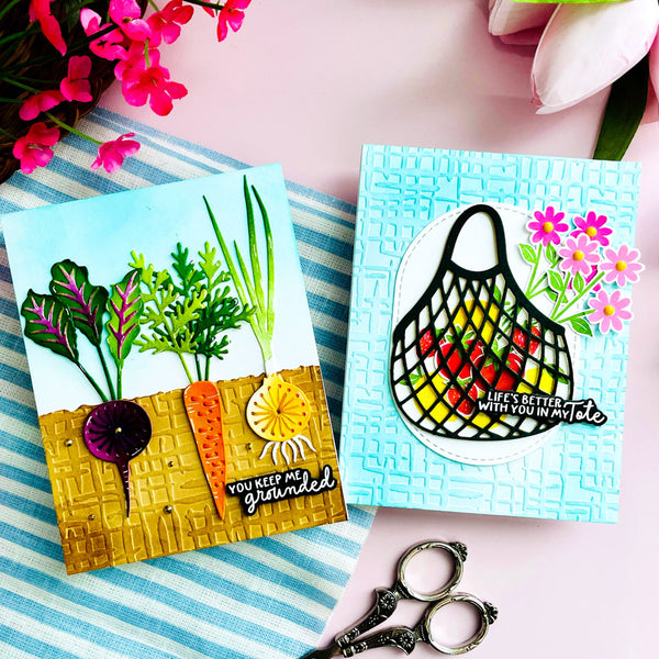 Market Weave- Embossing Folder of the Month