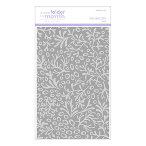 Coral Impression - Embossing Folder of the Month