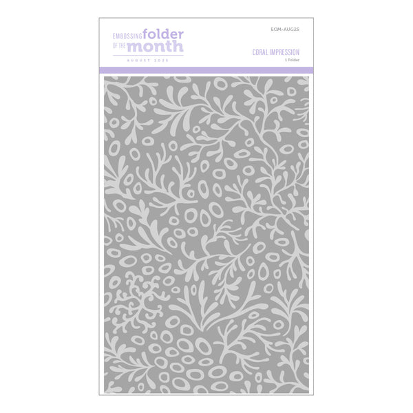 Coral Impression - Embossing Folder of the Month