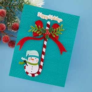 Snuggly Knit Embossing Folder of the Month - finished card project