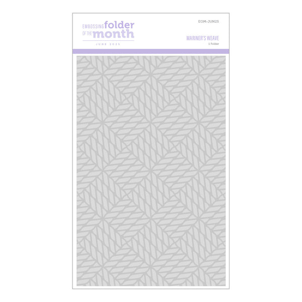 Mariner's Weave - Embossing Folder of the Month
