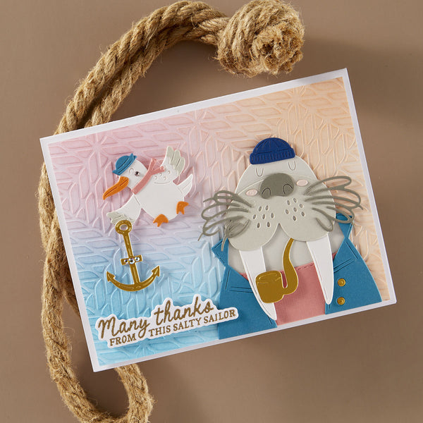 Mariner's Weave - Embossing Folder of the Month