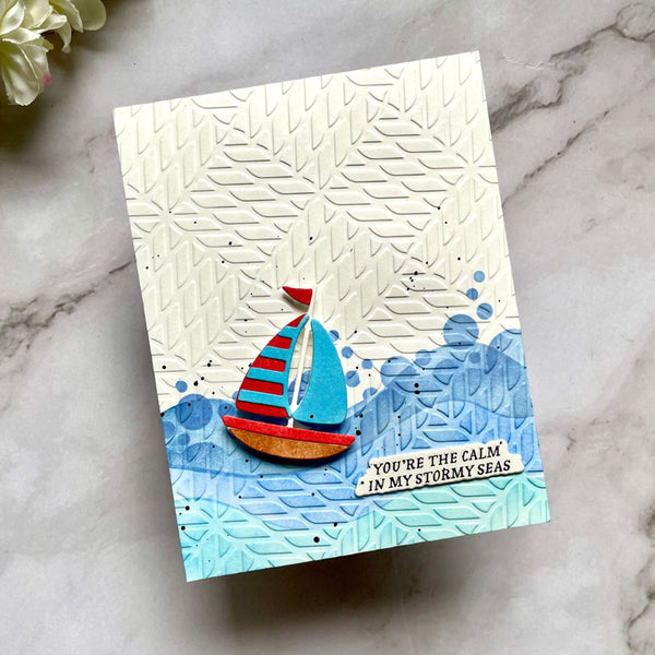 Mariner's Weave - Embossing Folder of the Month