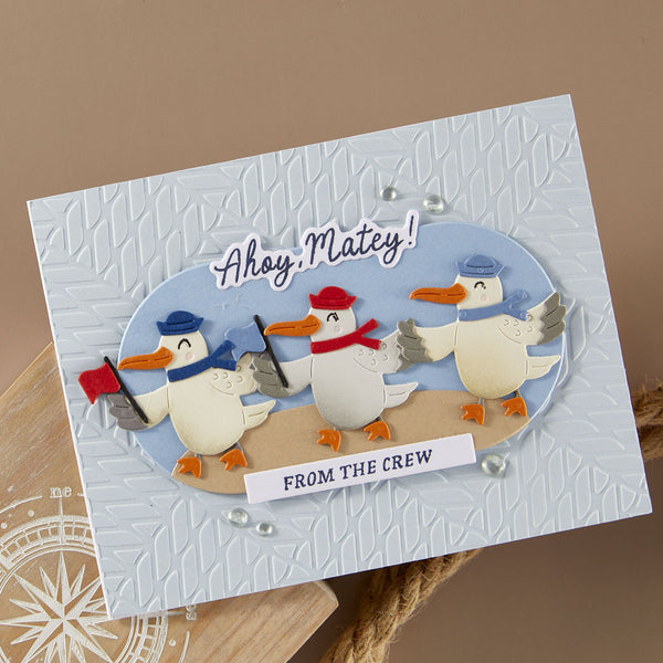 Mariner's Weave - Embossing Folder of the Month