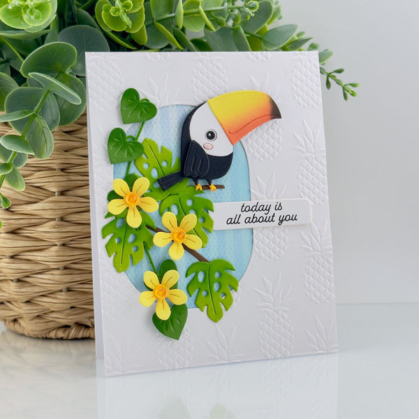 Pineapple Pop Embossing Folder of the Month - card project 8