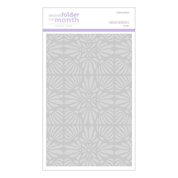 Mosaic Memories -  Embossing Folder of the Month