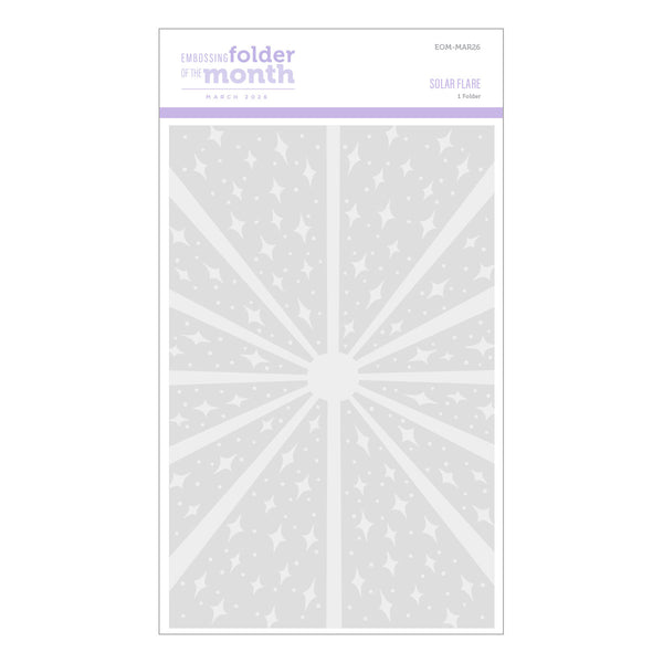 Solar Flare - Embossing Folder of the Month