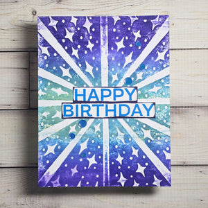 Solar Flare - Embossing Folder of the Month
