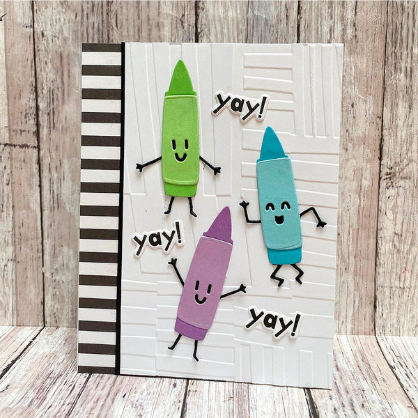 Abstract Study -  Embossing Folder of the Month