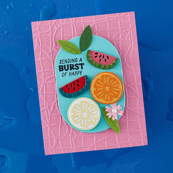 Poolside - Embossing Folder of the Month