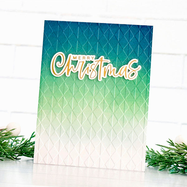 Checkered Argyle  - Embossing Folder of the Month