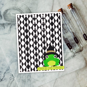 Checkered Argyle  - Embossing Folder of the Month
