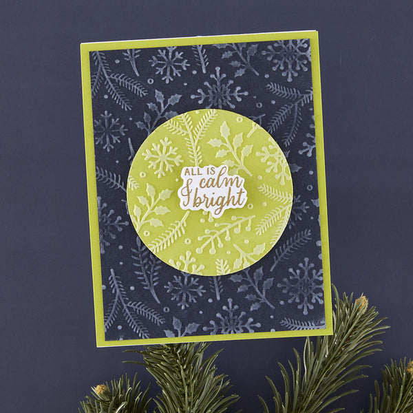 Holiday Flurry - Embossing Folder of the Month