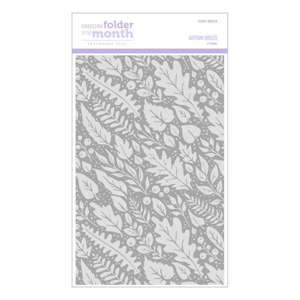 Autumn Breeze - Embossing Folder of the Month