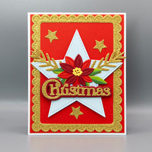 Christmas Sentiments Clear Stamp & Die Set by Lisa Horton