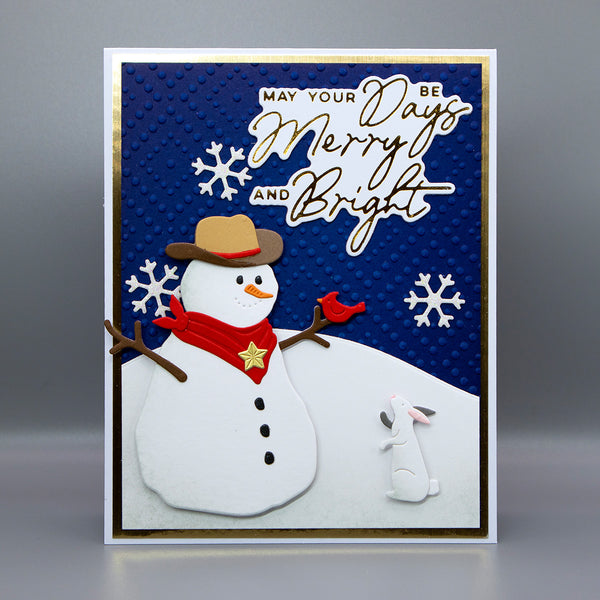 Country Snowman Etched Dies by Annie Williams