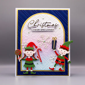 Santa's Elves Etched Dies by Simon Hurley