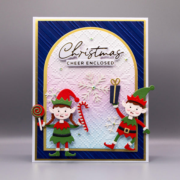 Santa's Elves Etched Dies by Simon Hurley