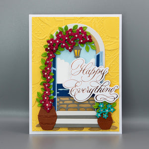 Copperplate Happy Birthday and Everything BetterPress Plate & Die Set by Paul Antonio